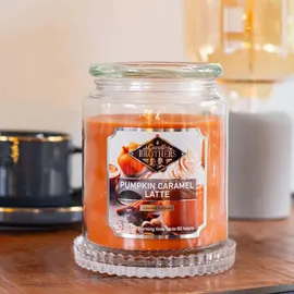 Candle BROTHERS Pumpkin Caramel Latte Duftkerze 510 g orange