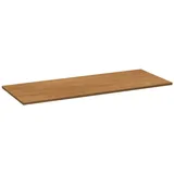 GARLIVO Waschbeckenunterschrank Deckplatte GLA 120, ohne Ausschnitt, Eiche Breite 120 cm