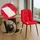 CLP 4er Set Esszimmerstühle Antibes Stoff rot