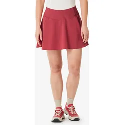 Hosenrock Damen Wandern - MH500 rot rubinrot DE 40 / FR 42