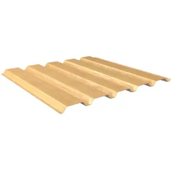 Trapezblech Wand 35/207 | Profilblech | Stahl | Beschichtung Struktur Holzoptik | Stärke 0,5 mm | Ahorn