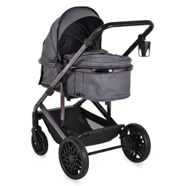Moni Kombikinderwagen 3 in 1 grau