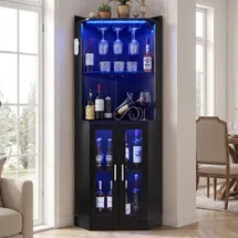 Vevor Weinregal 50 x 50 x 170 cm Schwarz