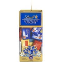 Lindt Schokolade Swiss Napolitains Geschenkbox | Mini-Tafeln | ca. 70 x Mini Schokoladentäfelchen pro Box | 500 g Schokoladengeschenk