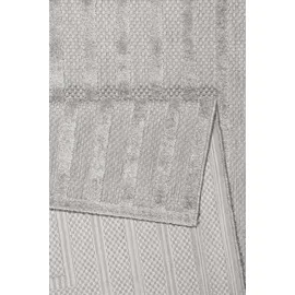 Esprit Outdoorteppich ESPRIT "Carolina ESP-54227", grau (hellgrau), B:133cm H:6mm L:200cm, Polypropylen (PP), Teppiche, Outdoorteppich, mit Hoch-Tief-Effekt, modern, robust, pflegeleicht, Terrasse, Küche