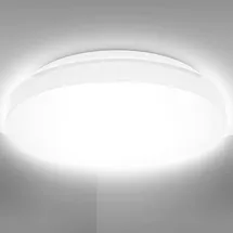 B.K.Licht Deckenlampe 1 rund 28,8 cm weiß
