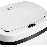 Juskys Automatik Mülleimer 50 l Weiß