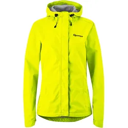 Fahrradjacke »Sura Light«, Damen Regenjacke wind- und wasserdicht, Radjacke mit Kapuze, Gr. 48, neongelb, , 77611820-48
