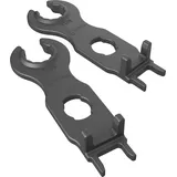 WERA 05136700001 Montageschlüssel für MC4-Steckverbindungen, 2-teilig