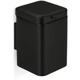 Relaxdays Kosmetikeimer Wandmontage, 3 Liter schwarz