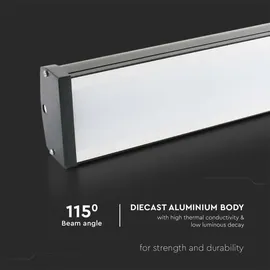 V-Tac HighBay 100 W eckig Schwarz