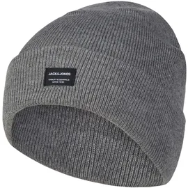JACK & JONES Mütze Schal Set Herren Grau One Size,
