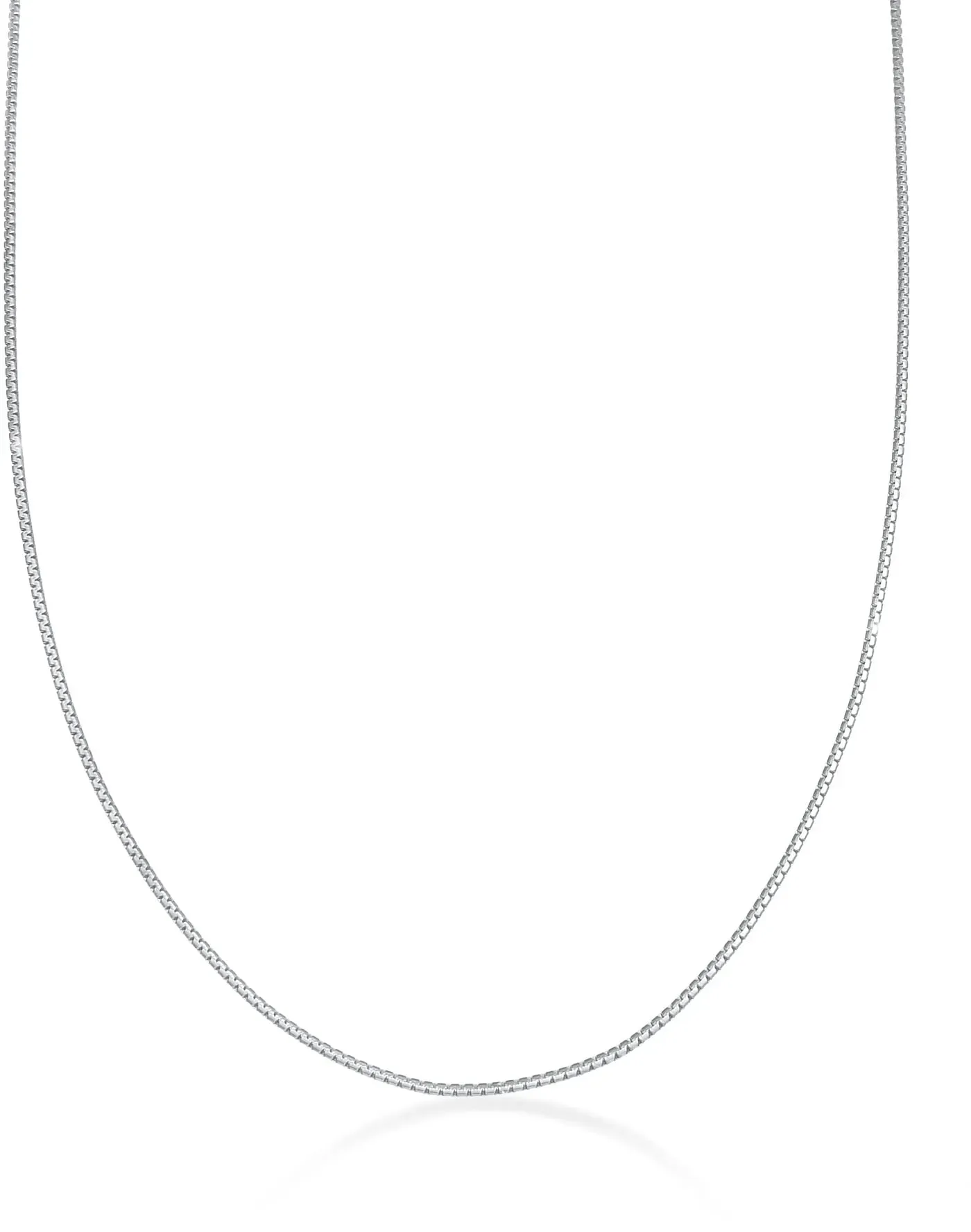 Elli Kette ohne Anhänger »Halskette Venezianer Basic Kette (1 mm) Karabiner 925 Silber« Elli Silber 42