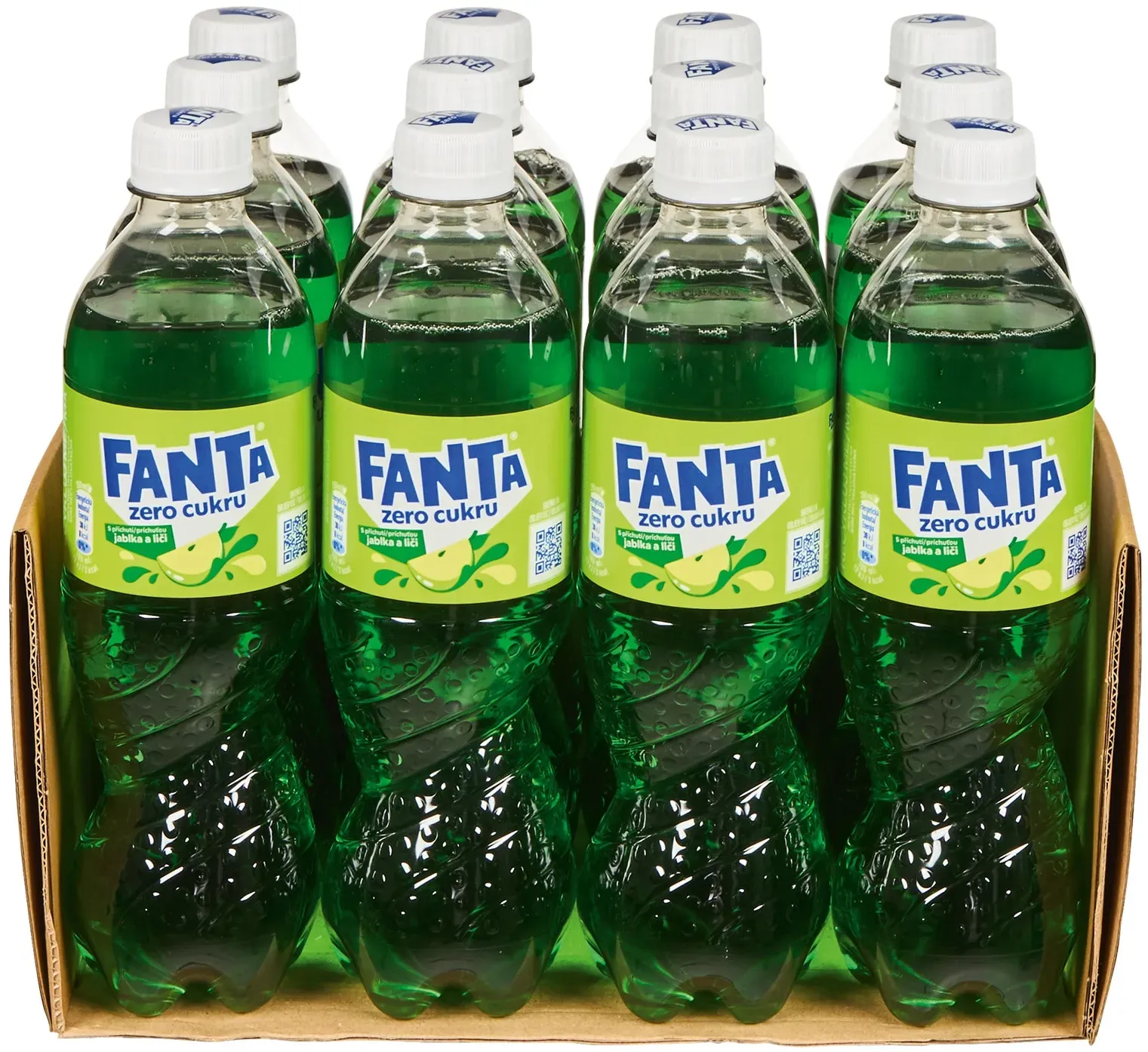 Fanta Apfel Lychee Zero 0,5 Liter, 12er Pack