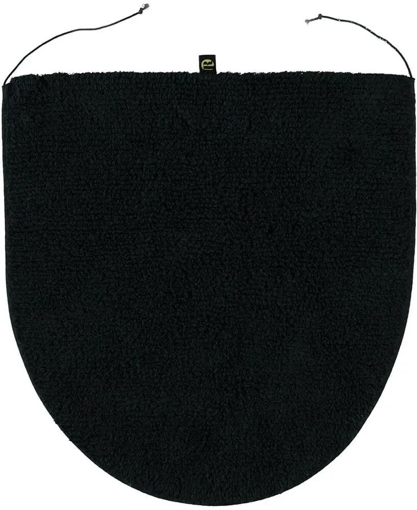 Rhomtuft WC Deckelbezug Prestige 45x50 cm | schwarz - schwarz