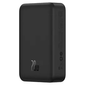 Baseus EnerFill FM41 Ultra-Mini Magnetic Power Bank 20W 20000mAh Black 20000 mAh Kabellose Aufladung USB-C Schwarz Baseus - Schwarz
