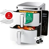 GOURMETmaxx FryUp Vertikale Doppelkammer Weiß 15470