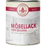 Bamberger Farbwerke Möbellack ohne Schleifen matt (Kreidefarbe für Holz & Metall) (Altweiß matt, 750ml)