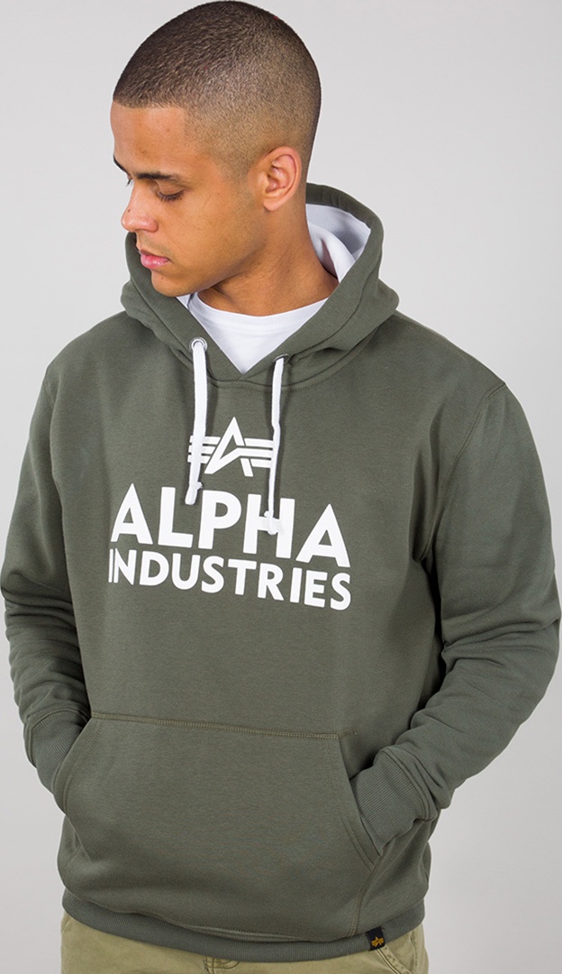 Alpha Industries Foam Print Hoodie, groen, XS