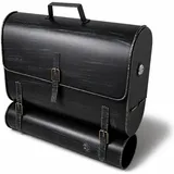 Mojawo Schultasche Schwarz inkl. Zeitungsfach