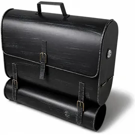 Mojawo Schultasche Schwarz inkl. Zeitungsfach
