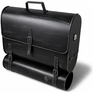 Mojawo Schultasche Schwarz inkl. Zeitungsfach