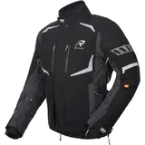Rukka Ventu-R wasserdichte Motorrad Textiljacke, schwarz-grau, Größe 54 für Männer