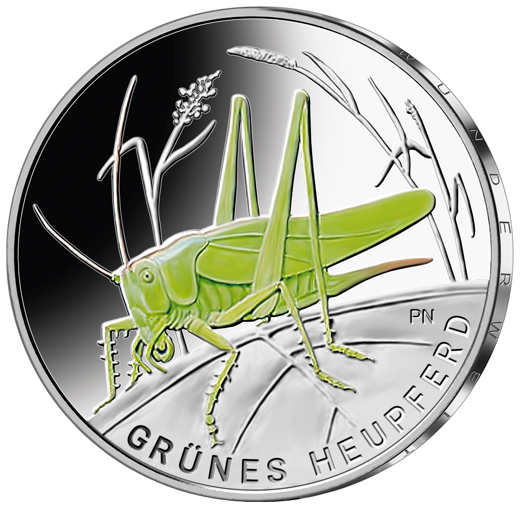 5 Euro "Wunderwelt Insekten" und "Klimazonen der Erde" farbveredelt