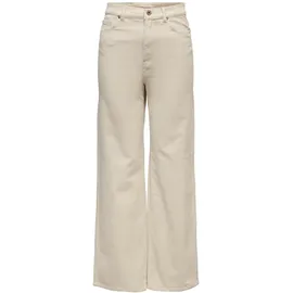 Only Wide Leg Cordhose aus Baumwoll-Mix Modell 'HOPE', Sand, 42/32