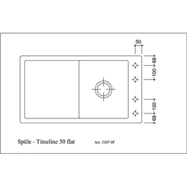 Villeroy & Boch Timeline 50 flat rechts flächenbündig keramik weiß Handbetätigung 865 x 475 mm