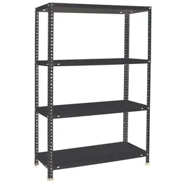 Proregal Schraubregal PANDA Mid HxBxT 150x90x40cm | 4 Fachböden | Fachlast 100kg | Anthrazit