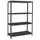 Proregal Schraubregal PANDA Mid HxBxT 150x90x40cm | 4 Fachböden | Fachlast 100kg | Anthrazit