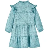 vidaXL Kinderkleid mit Langen Ärmeln Blau 128