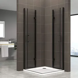 iflair i-flair Duschkabine 80x80x180 cm aus 6 mm Sicherheitsglas in Schwarz - Dk63 - Schwarz