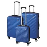 Kingston Koffer-Set 3-tlg. blau/lila
