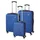 Kingston Koffer-Set 3-tlg. blau/lila
