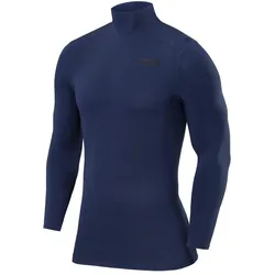 Jungen Pro Performance Largarm Kompressions-Shirt mit Stehkragen XL