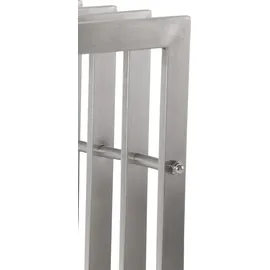 CLP Kaminholzständer Irving Edelstahl 40 x 50 x 150 cm Silber