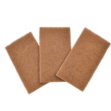 Full Circle Neat Nut Walnut Shell Scouring Pads, Non-Scratch, Set of 3 Kratzfeste Walnussschale, braun, 3