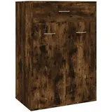 vidaXL Schuhschrank Räuchereiche 60x35x84 cm Holzwerkstoff