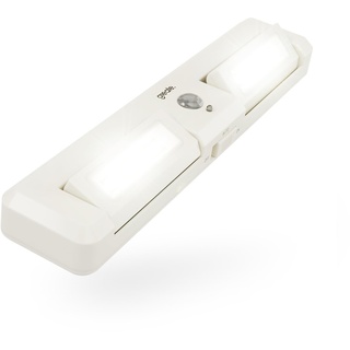 greate LED Lichtleiste mit Bewegungsmelder innen batteriebetrieben - LED Schrankbeleuchtung mit Bewegungsmelder & einstellbarer Lichtstrahlung für Schrank, Treppe uvm - Schrankbeleuchtung Batterie