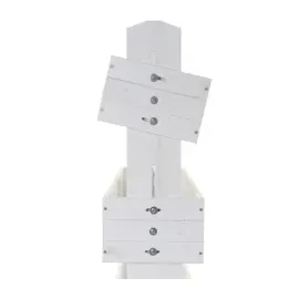 Hecht Hochbeet Cube 4 82 x 50 x 145 cm Weiß