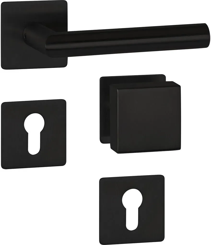 Wechselgarnitur Modell Basic 02 -  Classic black / DIN rechts
