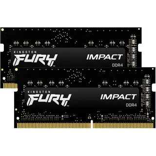 Kingston FURY Impact SO-DIMM Kit 32GB, DDR4-3200, CL20-22-22 (KF432S20IBK2/32)