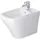 Duravit DuraStyle Stand-Bidet 37x57,5cm, m HL, ÜL, Hahnlochbank, Weiß