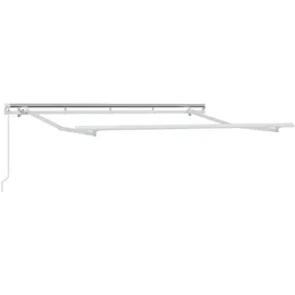 vidaXL Einziehbare Markise 4 x 3 m grau