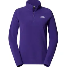 The North Face Damen 100 Glacier 1/4 Zip Sweatshirt, Peak Purple, S