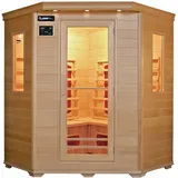 Luxus LED Infrarotsauna 150x150x190cm Infrarotkabine-Wärmekabine 4 Pers. Sauna