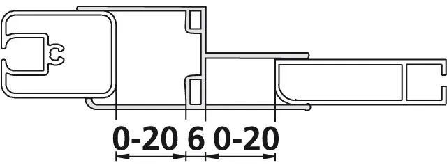 Kermi Kombiprofil Ibiza 2000 KPKEF2000 weiss, ZDKPKEFI22002K ZDKPKEFI22002K