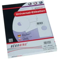  Büroring Etiketten A4/100 Blatt 105x48mm, 1200 Etiketten,